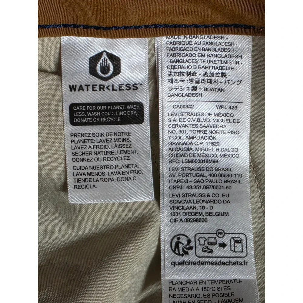 Levi's XX Cargo Taper Pants Mens 36x32 Brown Stretch Canvas NWT